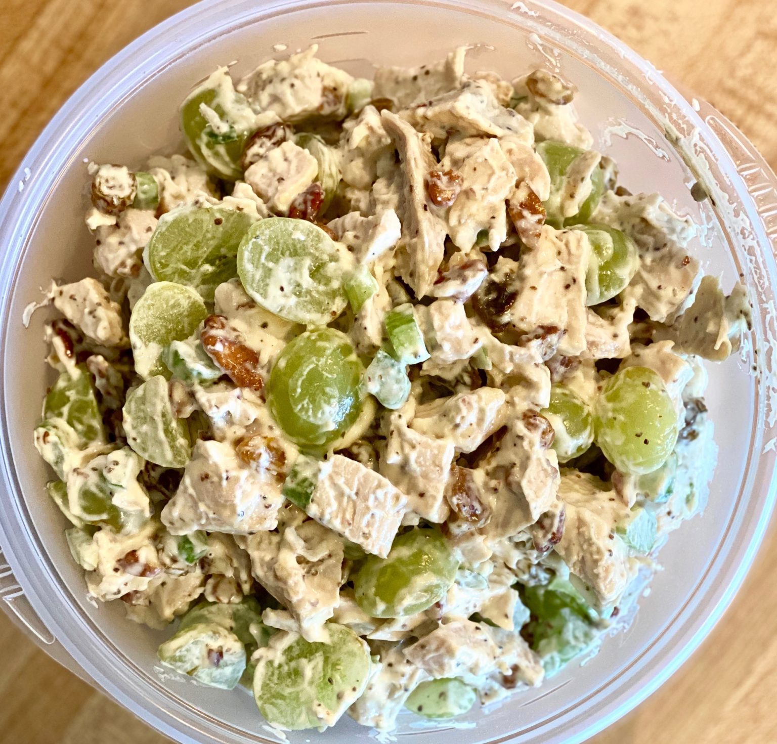 Overhead view of Meggen’s Chicken Salad.