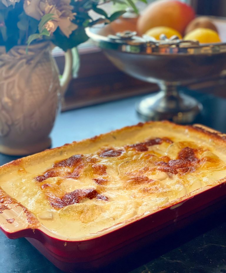 Pomme Dauphinoise- Gruyére & Parmesan Scalloped Potatoes
