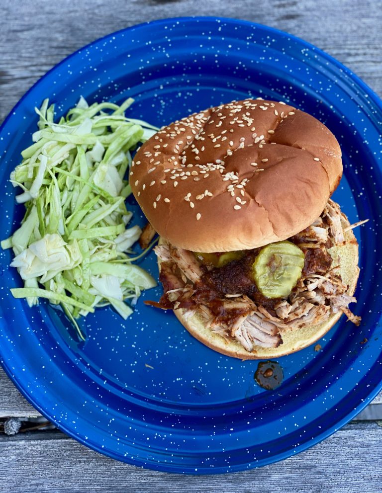 Southern Slow Cooker BBQ Pork with Slatherin’ Sauce