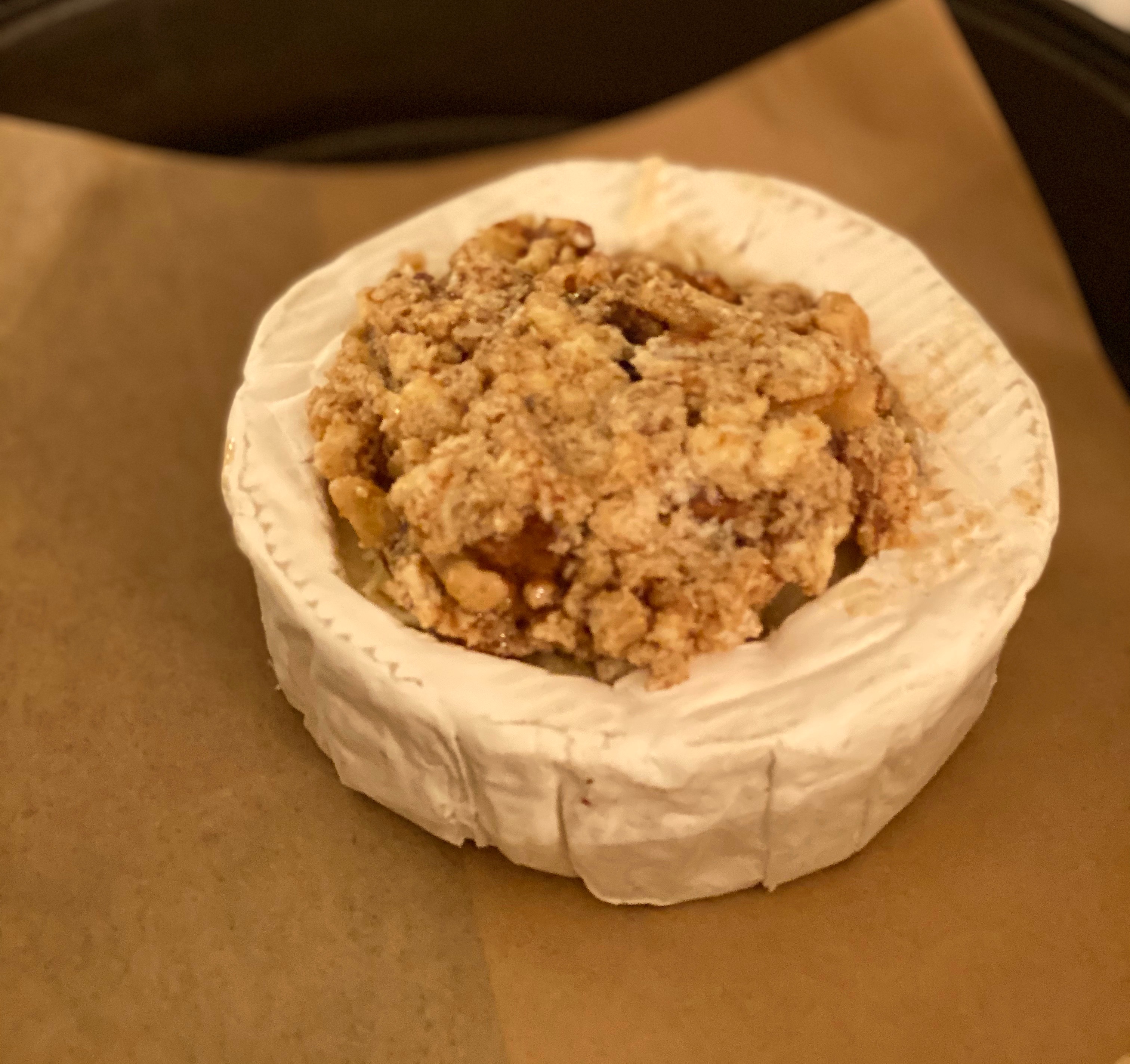 Kahlua & Walnut Baked Brie - Pine & Palm Kitchen