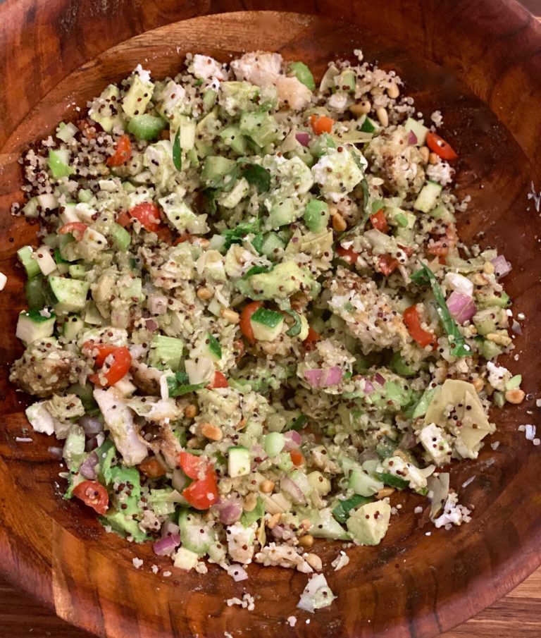 Chopped Quinoa & Salmon Bowl