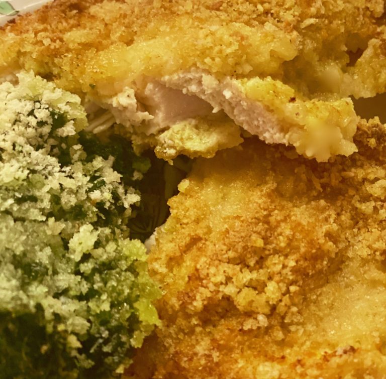 Hunky Hubbie’s Favorite: Oven Baked Crispy Panko-Parm Crusted Chicken