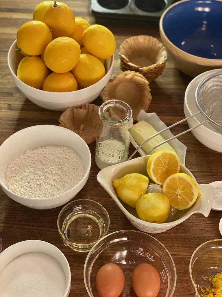 ingredients for lemon cupcakes